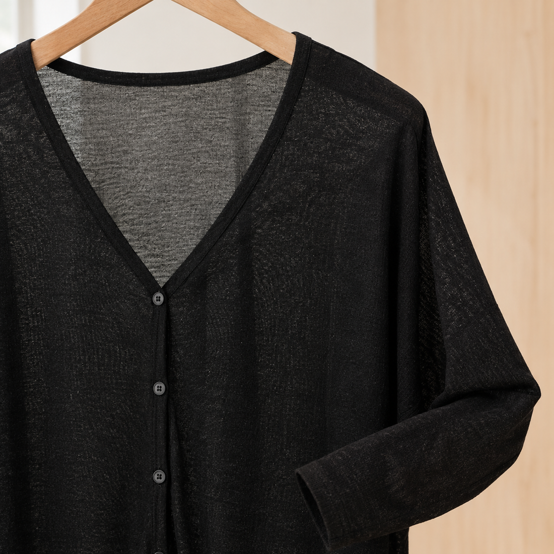 Francesca-Faye Draped Cardigan - Lead Product Detail