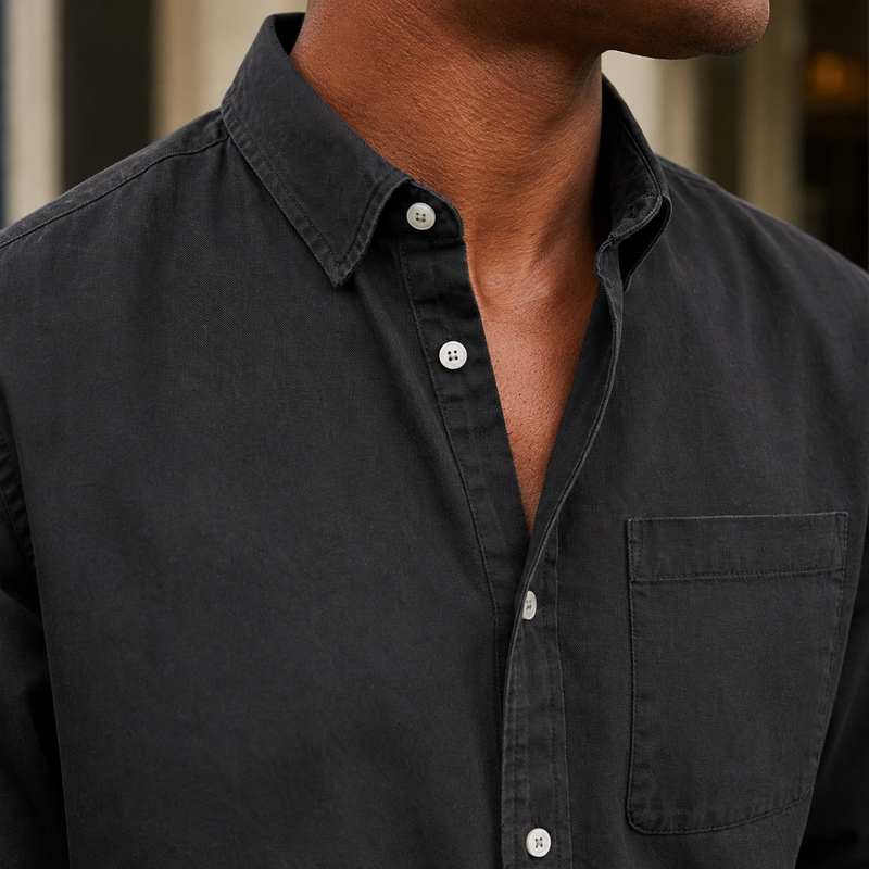 Dario Relaxed Shirt - Lead Product Detail