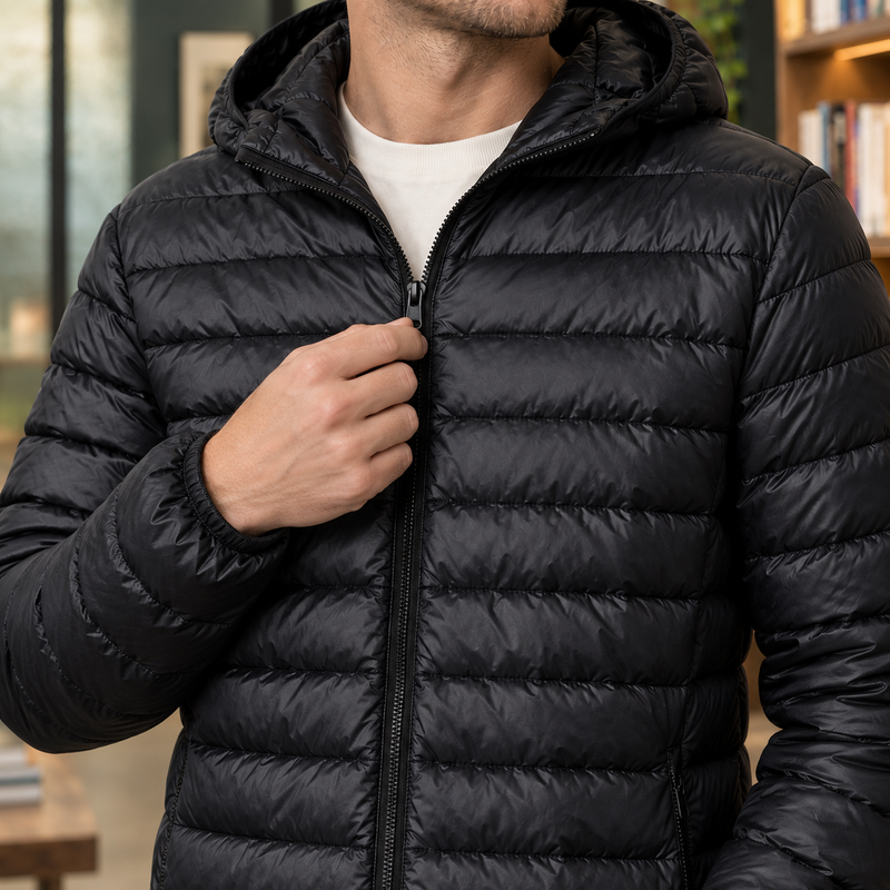 Marco Hooded Jacket - Lead Product Detail