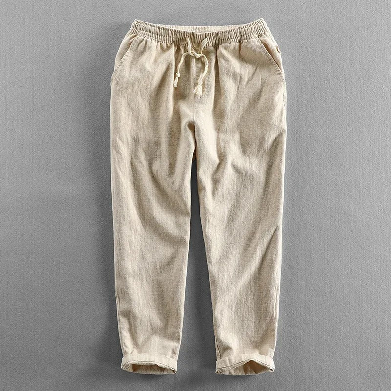 Amara Drawstring Pants - Beige