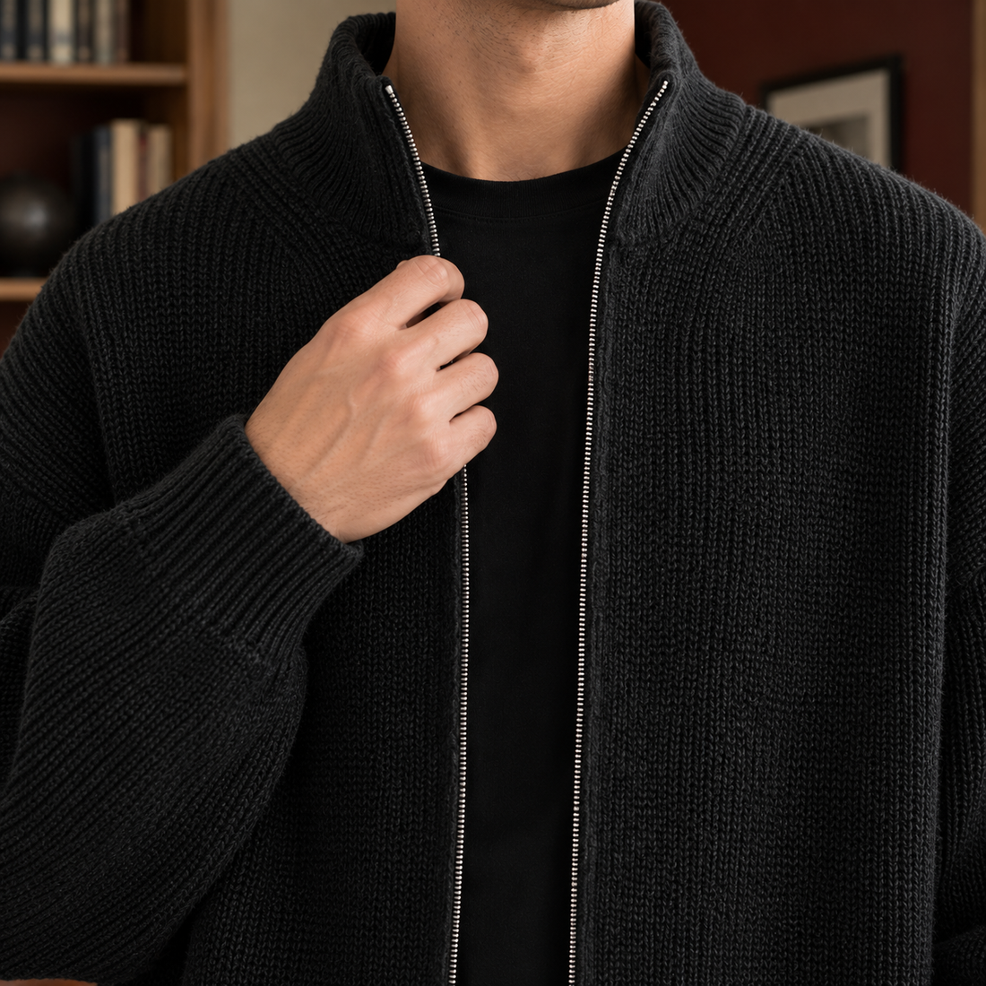 Gregory Zip Cardigan - Lead Product Detail