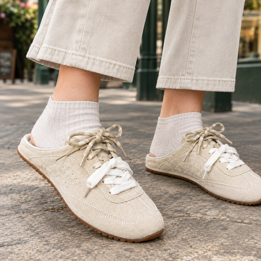 Delano-Parma Backless Sneakers - Lead Product Detail