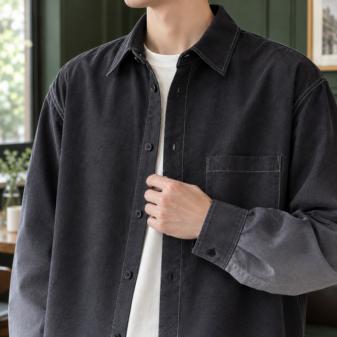 Knox Gradient Overshirt - Lead Product Detail