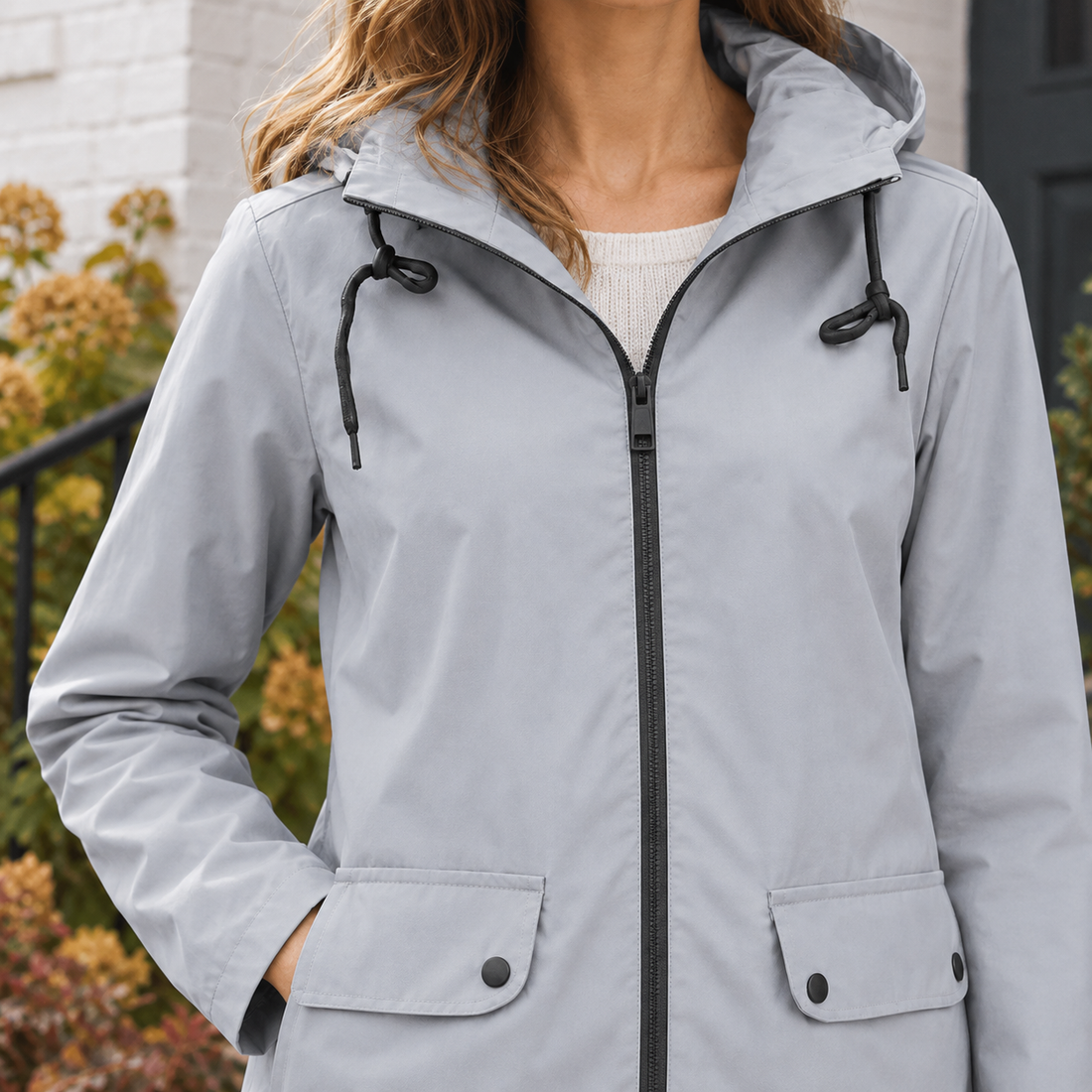 Talia-Sage Hooded Jacket - Lead Product Detail