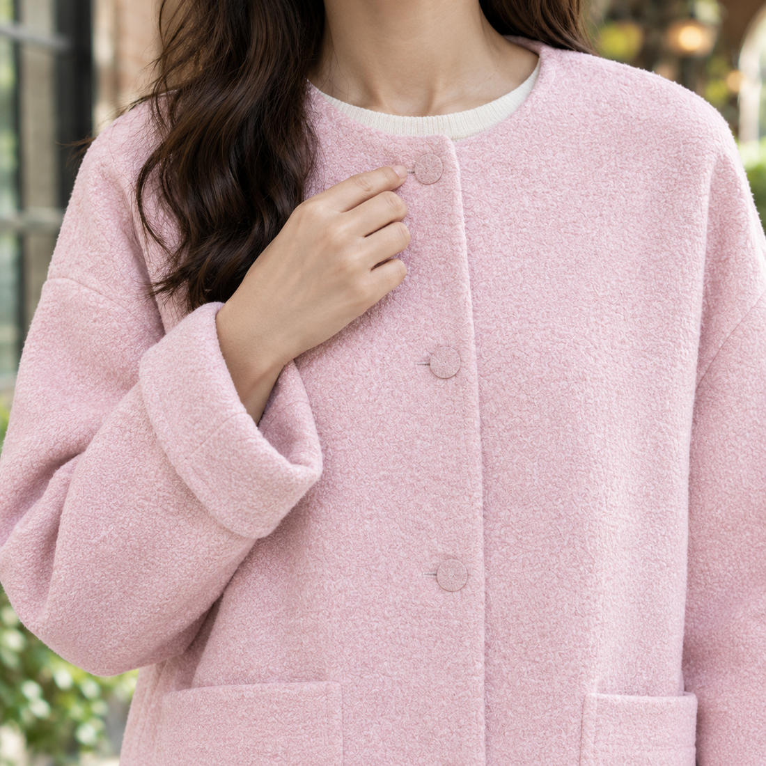 Angelique-Lane Relaxed Wool Jacket - Lead Product Detail