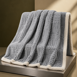 Elmwood Geometric Throw - Glacier Gray