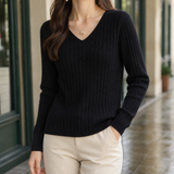 Millie Ribbed Sweater - Black