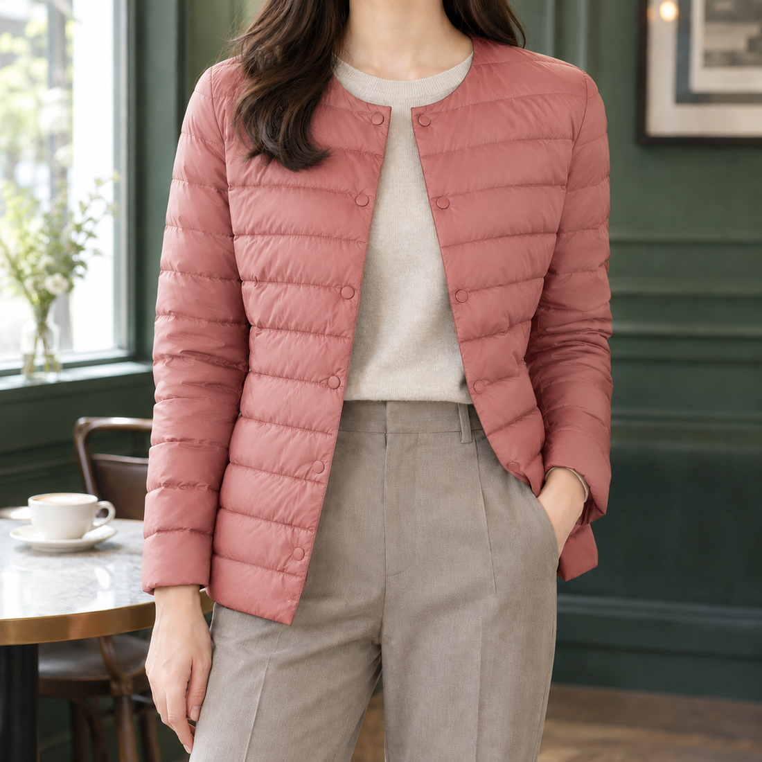 Amabel Quilted Jacket - Pink