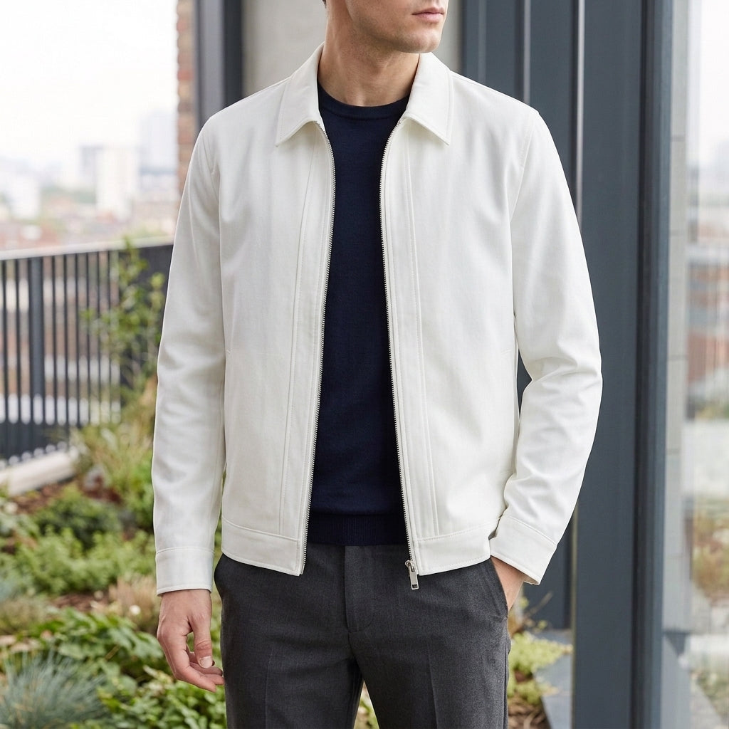 Dorian Zip Jacket - White