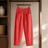 Elowen-Grace Relaxed Pants - Red