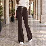 Nina-Kate Flared Pants - Brown