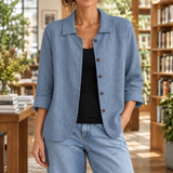 Mabel-Jade Relaxed Blazer - Blue