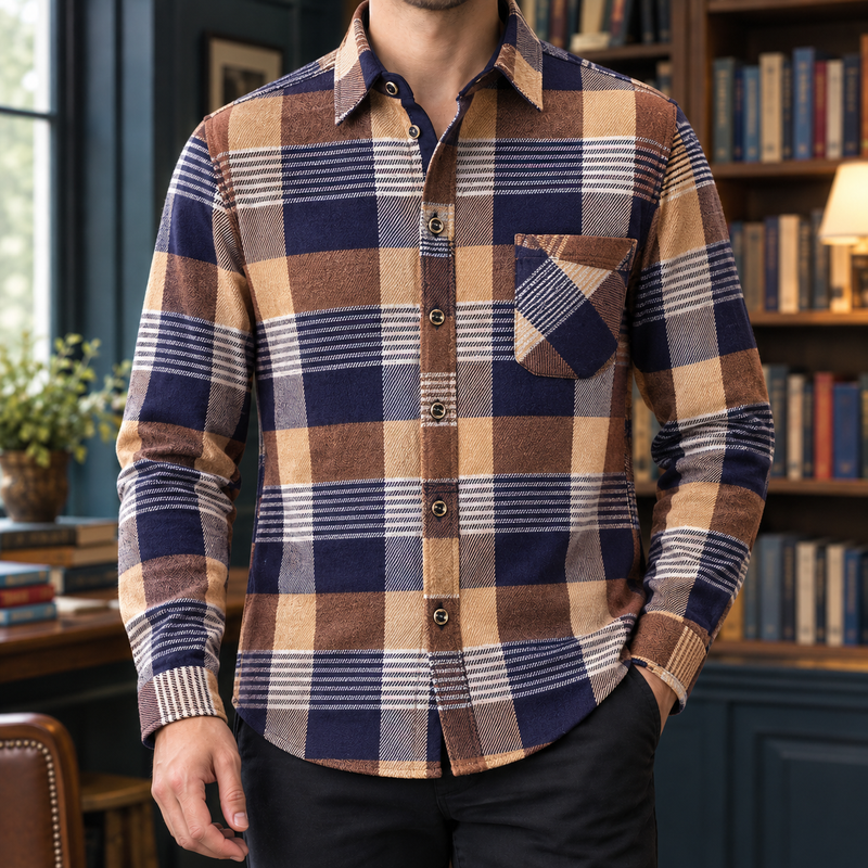 Knox Plaid Shirt - Yellow Plaid