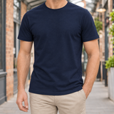 Sander Crew Neck T-Shirt - Navy Blue