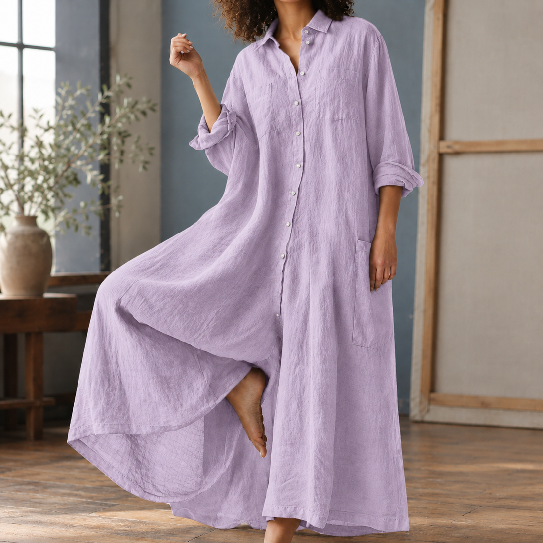 Berenice-Mae Wide Leg Jumpsuit - Light Purple