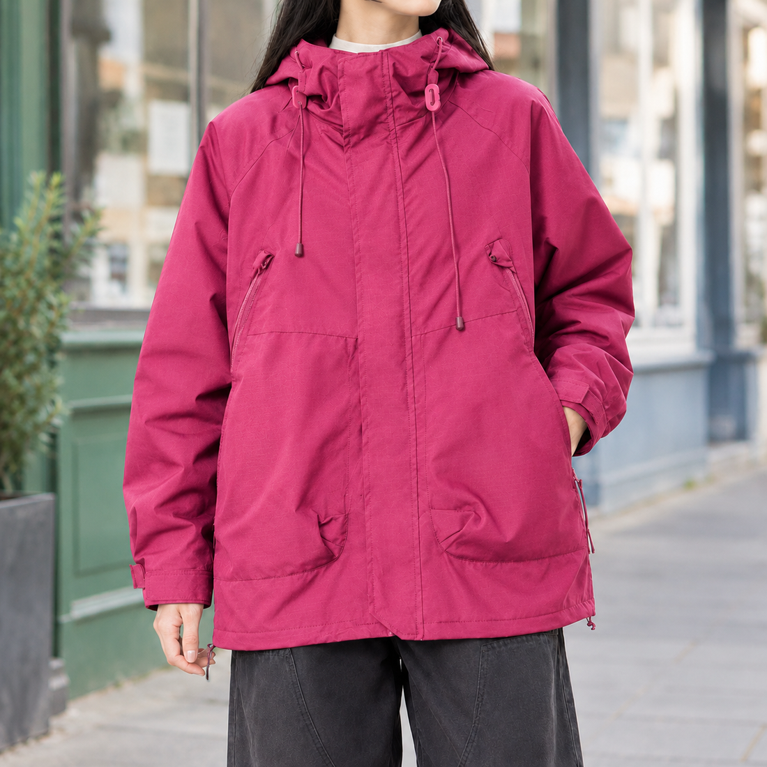 Chantal Utility Jacket - Red
