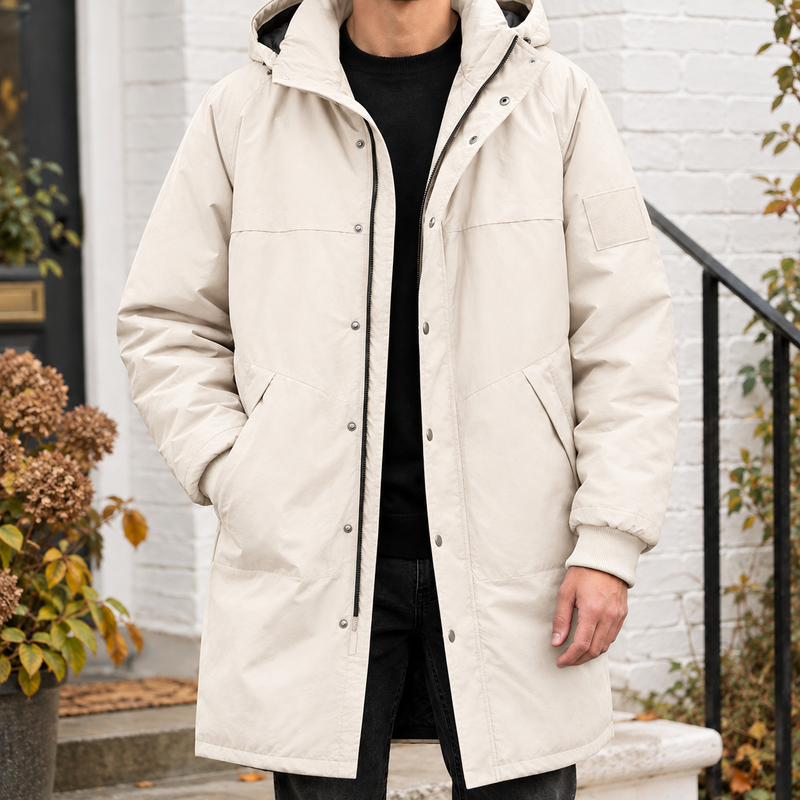 Florian Hooded Jacket - Cream