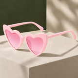 Valentine Heart Sunglasses - Light Pink