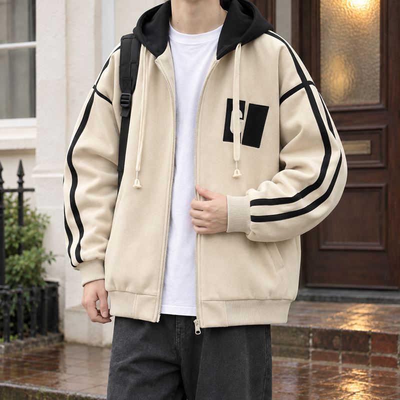 Harlan Varsity Jacket - Apricot