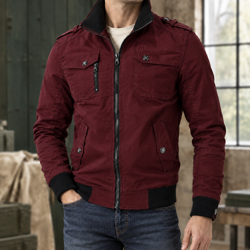 Sullivan Utility Jacket - Red