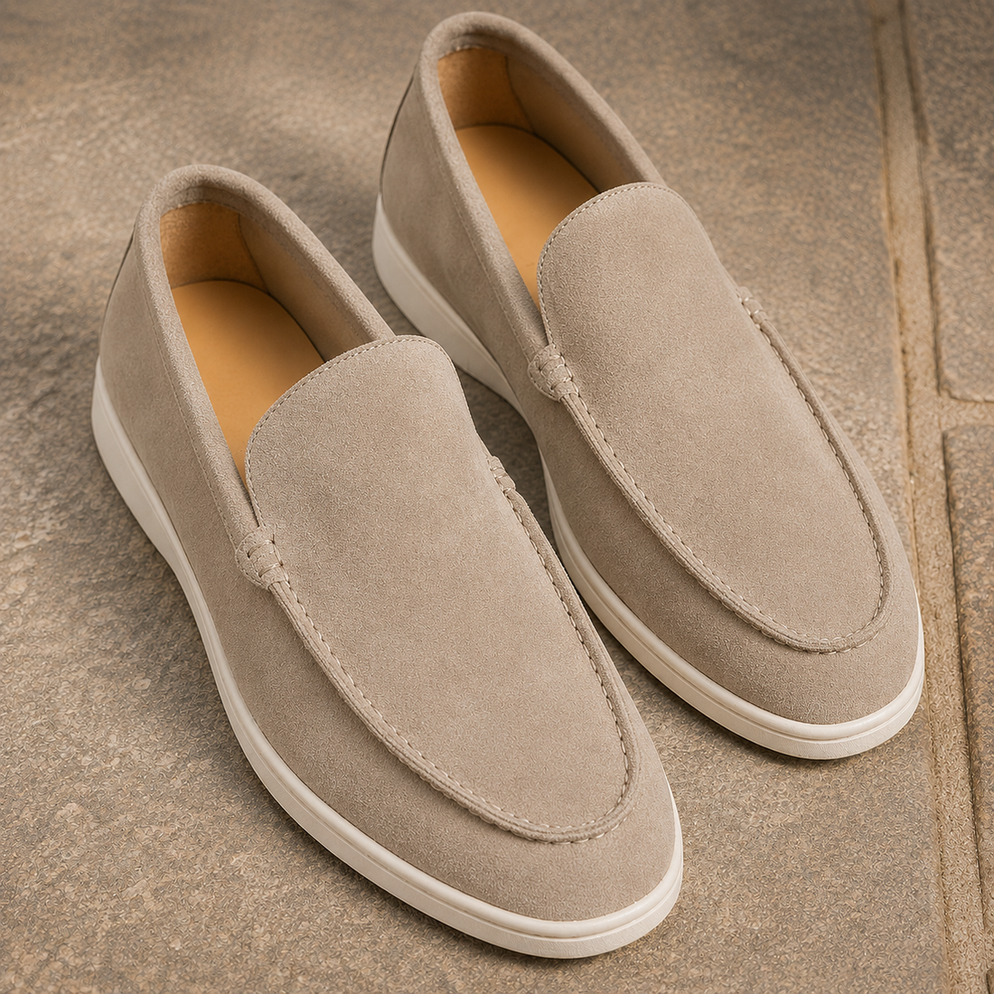 Vercelli Slip-On Loafers - Beige