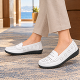 Badoer-Milano Cutout Loafers - White
