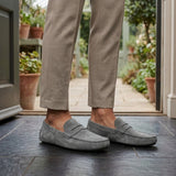 Matteo Suede Loafers - Gray