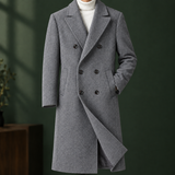 Wilder Double-Breasted Overcoat - Gray