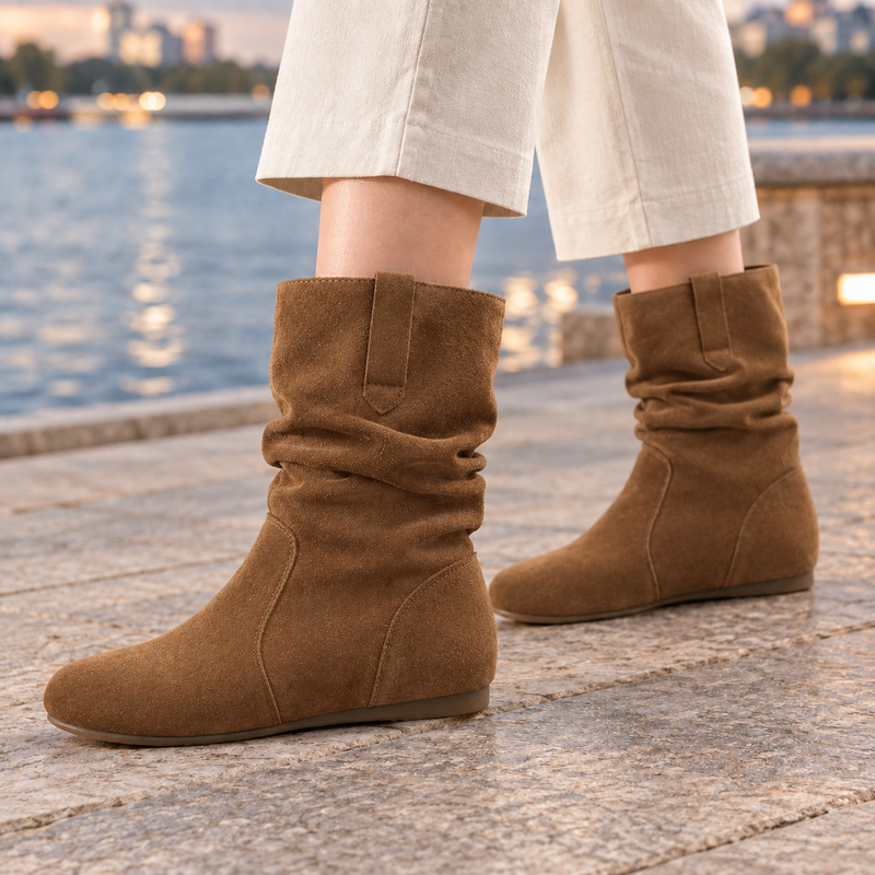 Molfetta-Torino Slouch Boots - Light Brown