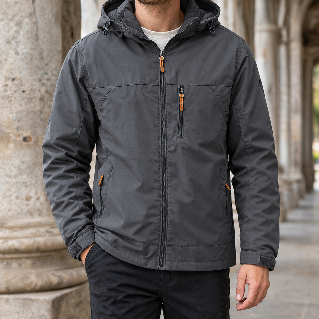 Carter Hooded Jacket - Gray