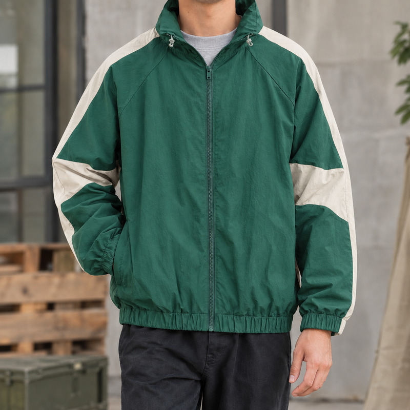 Romano Colorblock Jacket - Green
