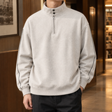 Marcel Stand Collar Sweatshirt - Wheat