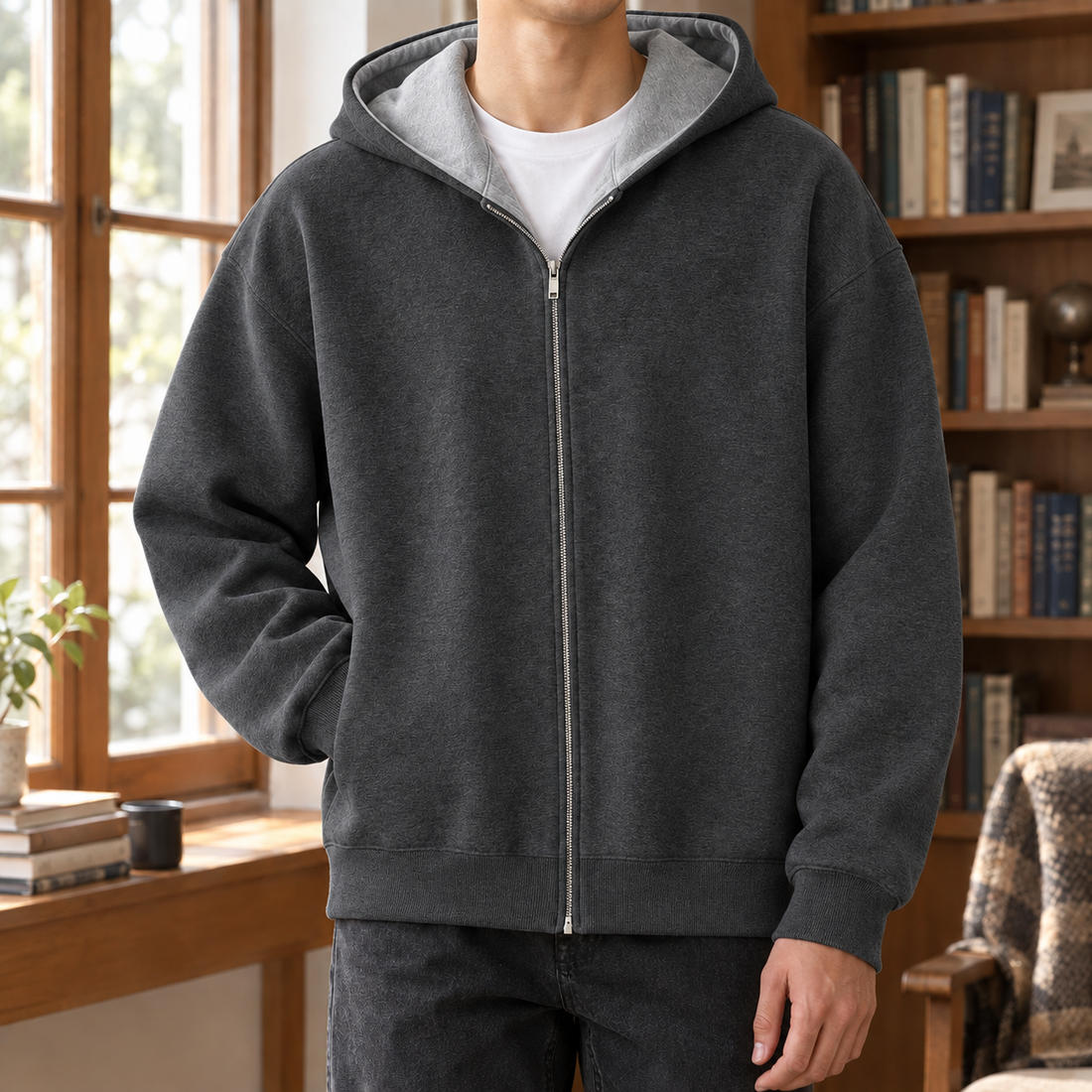Magnus Two-Tone Jacket - Dark Gray