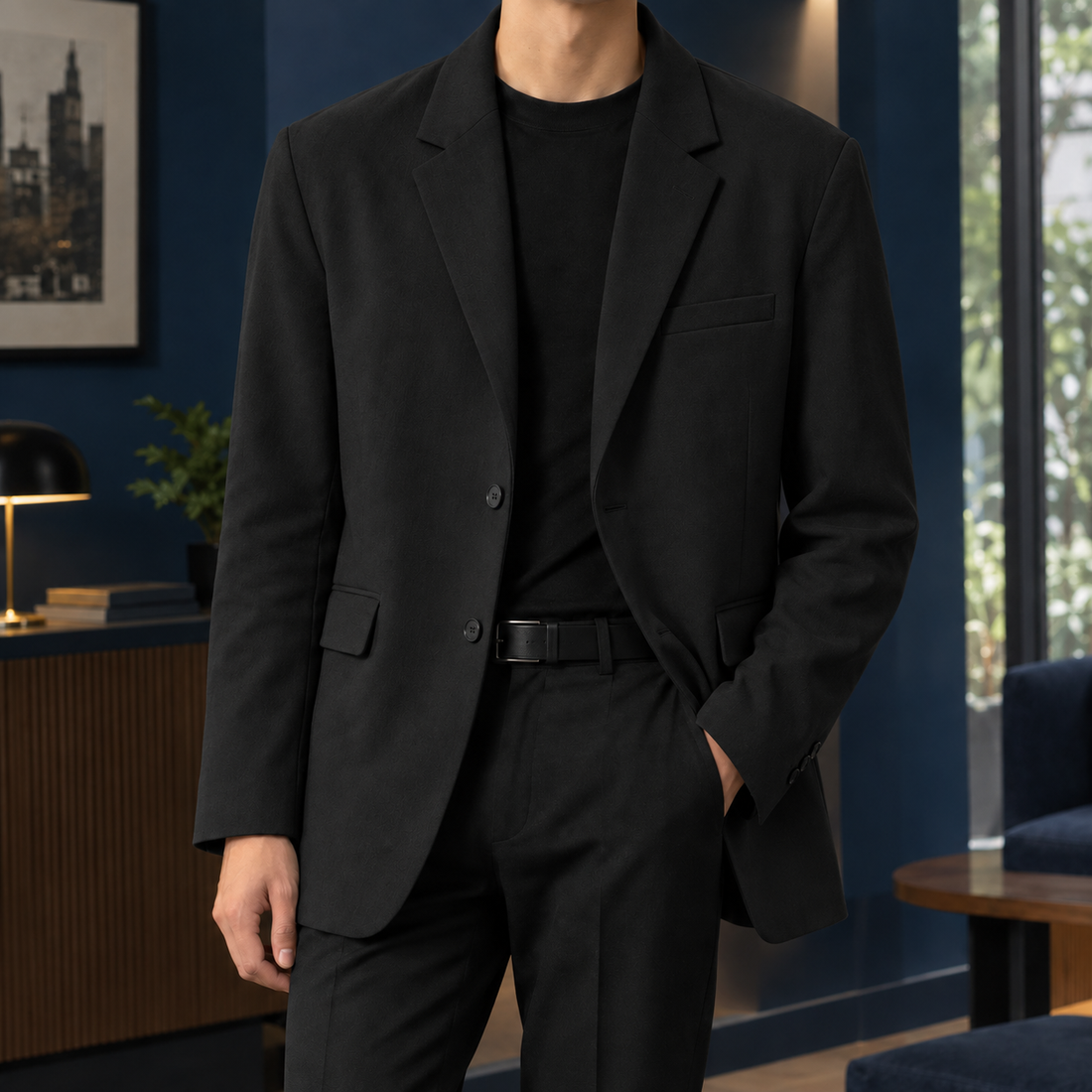 Bartholomew Relaxed Blazer - Black