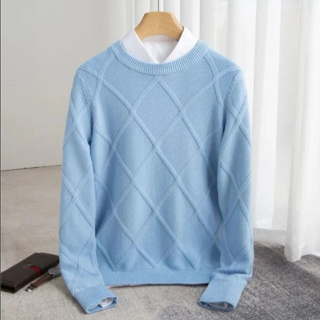 Verona Diamond Sweater - Blue