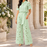 Fenna-June Wide-Leg Set - Green