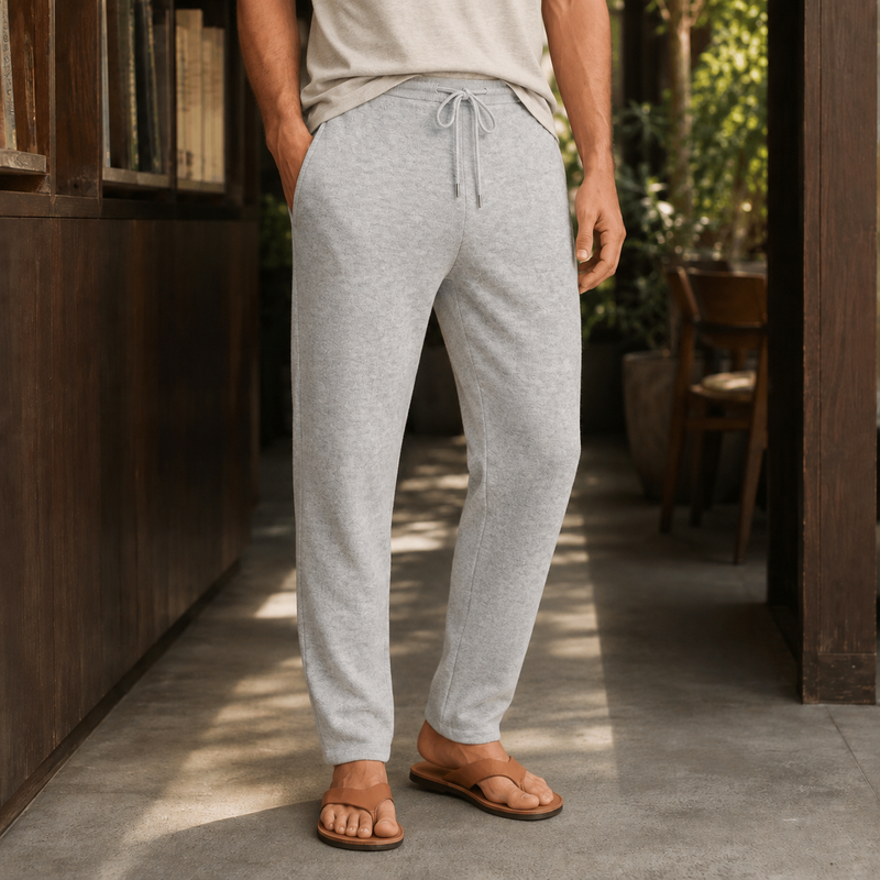 Wyatt Merino Wool Pants - Light Gray
