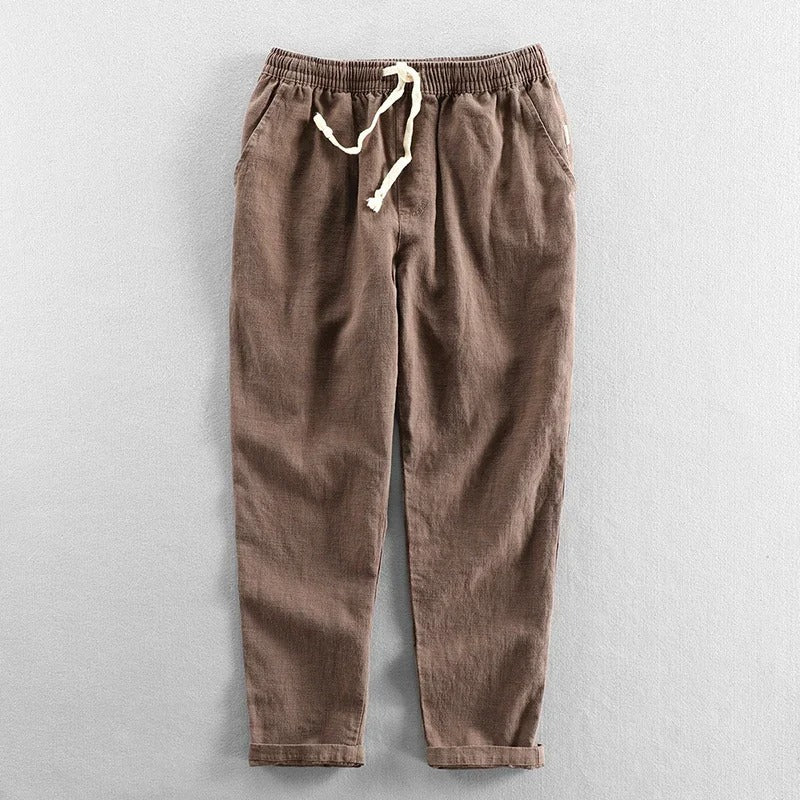 Amara Drawstring Pants - Brown