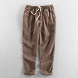Amara Drawstring Pants - Brown
