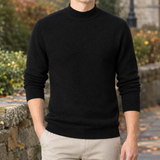 Blake Mock Neck Sweater - Black