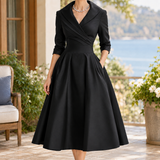 Simone-Skye Wrap Dress - Black
