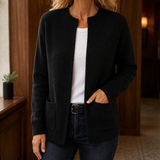 Livia-Grace Ribbed Cardigan - Black