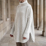 Florence Stacked Collar Sweater - White