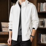 Erasmus Stand Collar Jacket - Men's Model-white