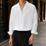 Maurice Cuban Collar Shirt - White