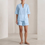Alessia Relaxed Set - Sky Blue