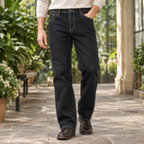 Oswin Straight Pants - Blue Black