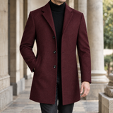 Blake Tailored Coat - Wine Red