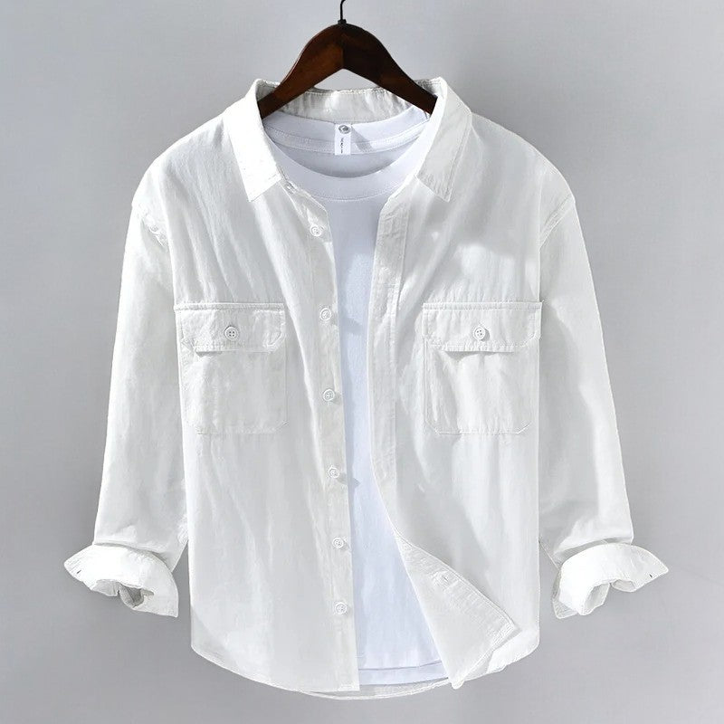 Montreal Pocket Shirt - White