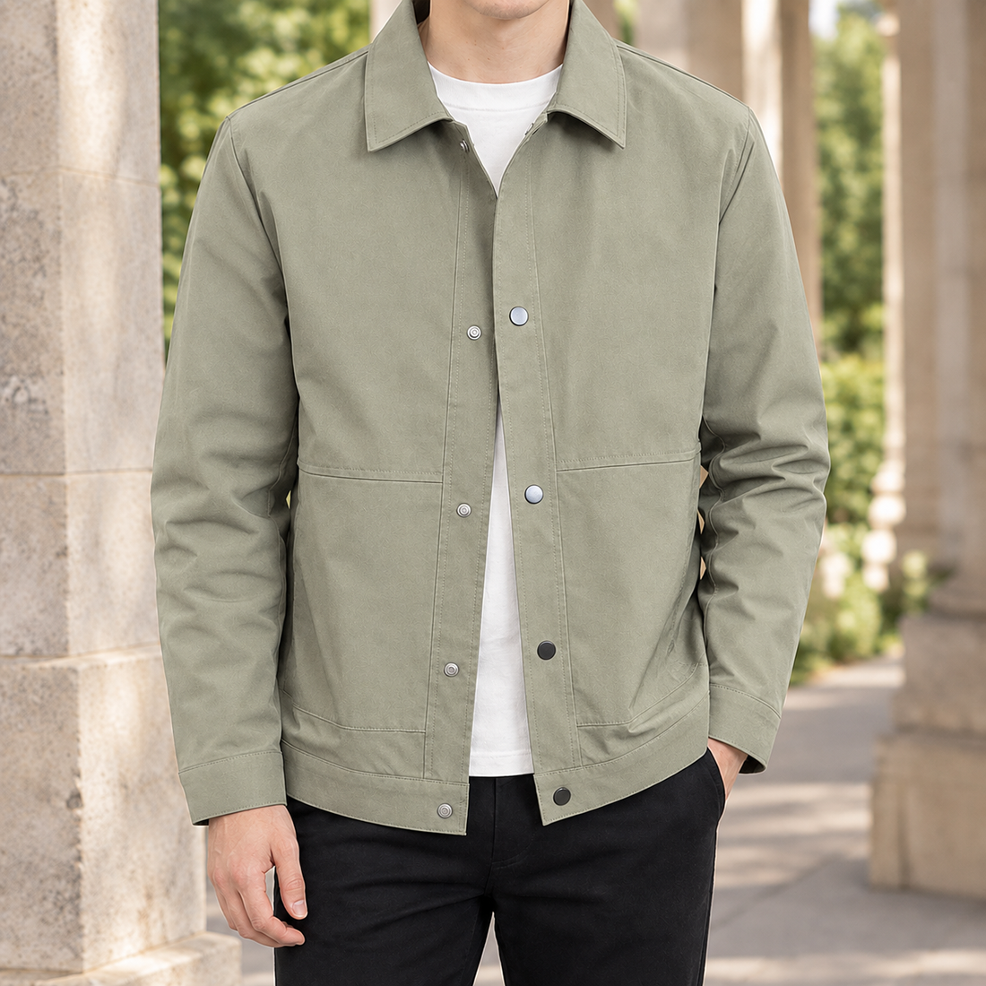 Oliver Utility Jacket - Light Green